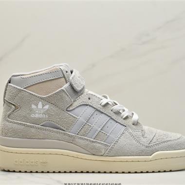 Adidas三葉草 Originals Forum 84 High 羅馬系列魔術貼高幫復古系帶百搭休閑運動板鞋