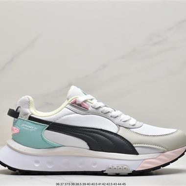 PUMA Suede Wild Rider"New Horizons"狂野騎士系列低幫復古老爹風休閑運動慢跑鞋