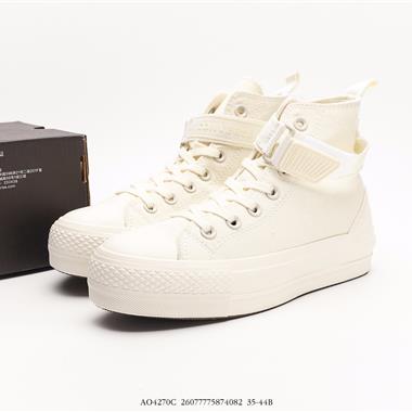 CONVERSE All Star Lift女千鳥格厚底休閑運動鞋