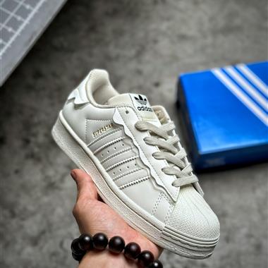 Adidas 三葉草 Originals Superstar 低幫貝殼頭經典百搭休閑運動板鞋