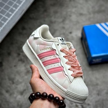 Adidas 三葉草 Originals Superstar 低幫貝殼頭經典百搭休閑運動板鞋