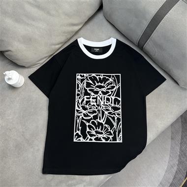 FENDI     2023夏季新款短袖T恤