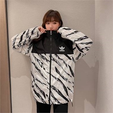 2023新款Adidas 32053三葉草風衣-1015_白色