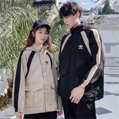 2023新款Adidas 32059三葉草夾克-1015_黑色