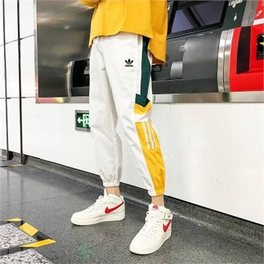 2023新款Adidas 32060三葉草長褲-1015_白色