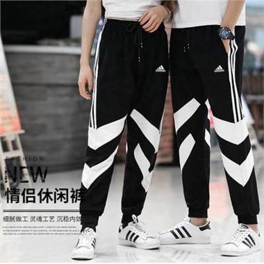 2023新款Adidas 32058阿迪長褲-1015_黑色