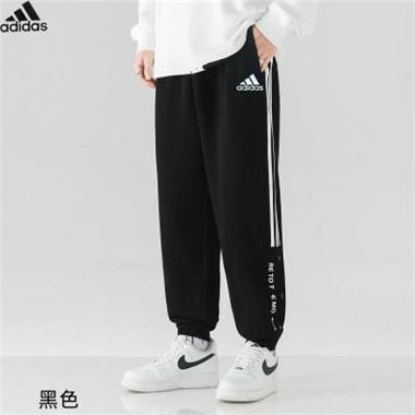 2023新款Adidas 22672阿迪長褲-1452_黑色