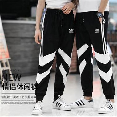 2023新款Adidas 32058三葉草長褲-1015_黑色