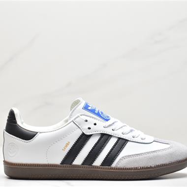 Adidas Originals Samba Vegan OG 桑巴舞系列百搭低幫休閑運動板鞋