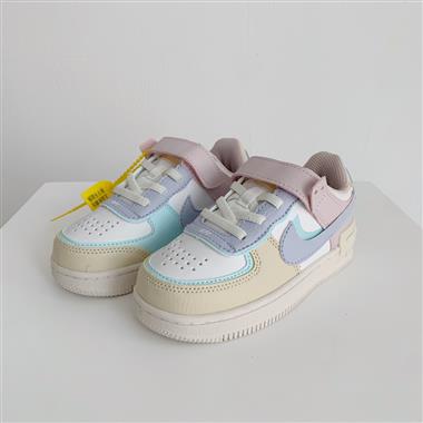 Nike Air Force 1 Low 馬卡龍魔術貼童鞋