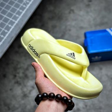 Adidas  夏季時尚舒適  人字拖夾腳沙灘鞋