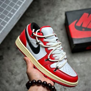 Nike Air Jordan1 Low AJ1喬丹一代 解構綁帶低幫經典復古文化休閑運動籃球鞋