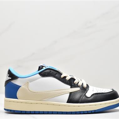 fragment design x Travis Scott x Nike Air Jordan 1 Low OG SP"Military Blue"AJ1