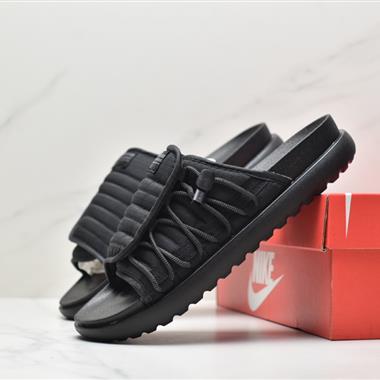 Nike Asuna Slide 2"Black/White"休閑運動沙灘拖鞋