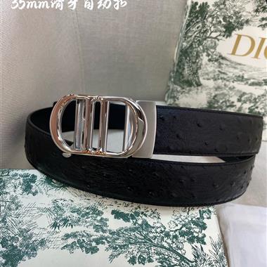 DIOR   2023新款時尚皮帶   3.4CM