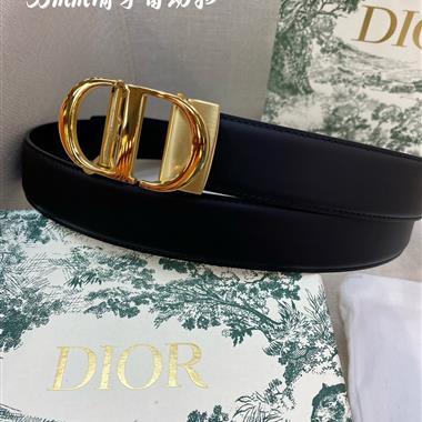 DIOR   2023新款時尚皮帶   3.4CM