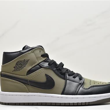 Nike Air Jordan 1 Mid"Green Yellow"AJ1