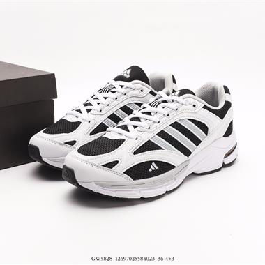 Adidas Spiritain 2000WhiteRedSliver聖神2000系列低幫老爹風復古透氣緩震休閑運動慢跑鞋 
