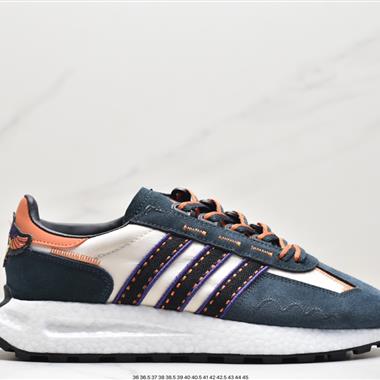 Adidas Racing E5 Boost Prototype 速度輕盈復古系列 百搭透氣運動慢跑鞋