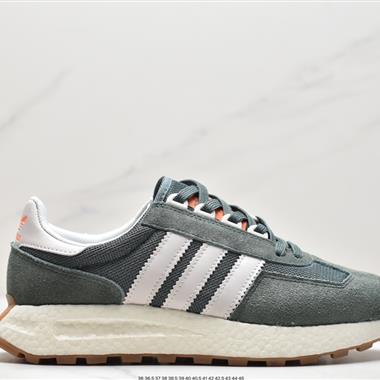 Adidas Racing E5 Boost Prototype速度輕盈復古系列 百搭透氣運動慢跑鞋