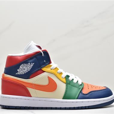 Nike Air Jordan 1 Mid"Green Yellow"AJ1