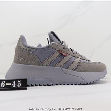 Adidas Retropy F2 三葉草機能減震跑步鞋