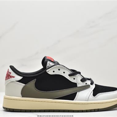 fragment design x Travis Scott x Nike Air Jordan 1 Low OG SP"Black/Green Toe"AJ1