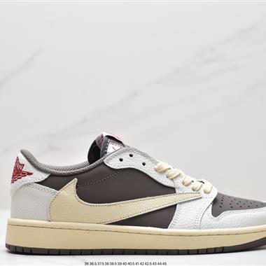 fragment design x Travis Scott x Nike Air Jordan 1 Low OG SP"Black/Green Toe"AJ1