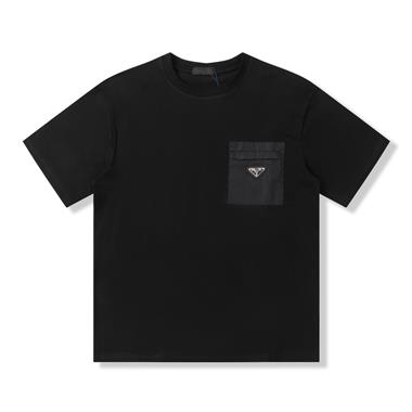 PRADA   2023夏季新款短袖T恤  歐版尺寸偏大