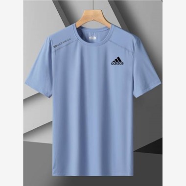 Adidas衣服,2023新款Adidas 5505阿迪T恤-175_淺藍-名潮網