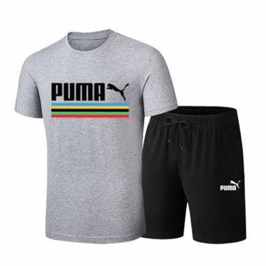 2023新款Puma 26036彪馬短套-1188_淺灰