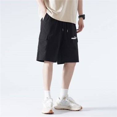 2023新款Puma 180186彪馬五分工裝褲-1190_黑色