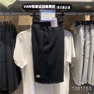 2023新款Nike 0767刺繡耐克短褲-699_黑色