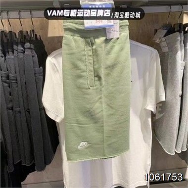 2023新款Nike 0767刺繡耐克短褲-699_綠色