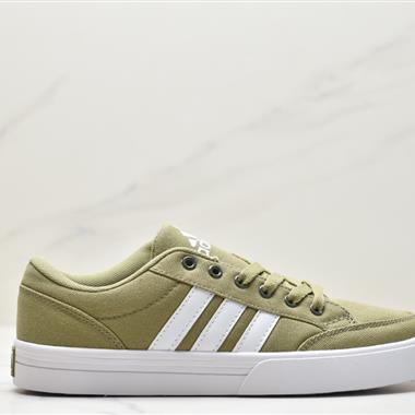 Adidas Gvp Canvas Str 三葉草布面時尚休閑板鞋