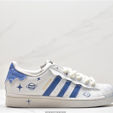 Adidas 三葉草 Originals Superstar W經典貝殼頭系列低幫百搭休閑運動板鞋