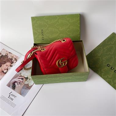 GUCCI   2023新款女生時尚休閒包 尺寸:18*15*8CM