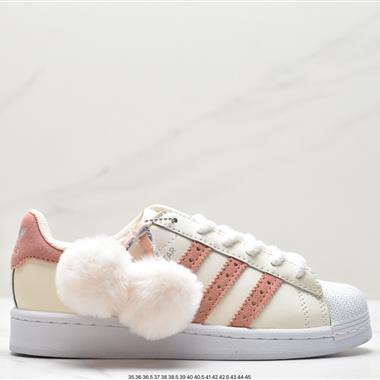 Adidas 三葉草 Originals Superstar W經典貝殼頭系列低幫百搭休閑運動板鞋