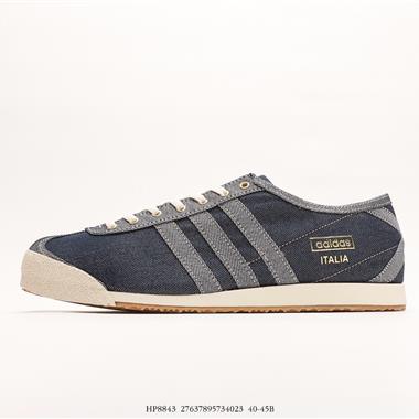 Adidas Originals Denim Italia Spzl 防滑耐磨低幫運動休閑鞋