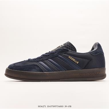 Adidas Originals Gazelle INdoor 三葉草休閑防滑耐磨低幫板鞋