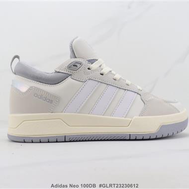 Adidas Neo 100DB 三葉草低幫休閑板鞋