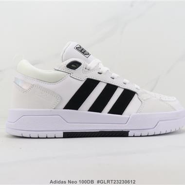 Adidas Neo 100DB 三葉草低幫休閑板鞋