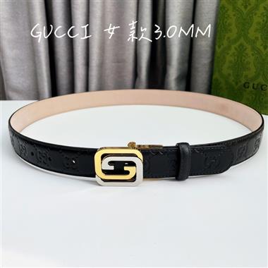 GUCCI    2023新款時尚皮帶   3.0CM