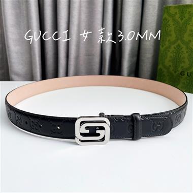 GUCCI    2023新款時尚皮帶   3.0CM