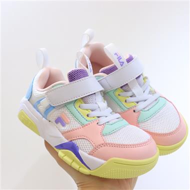 FILA 馬卡龍網面童鞋