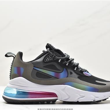 Nike Air Max 270 React QP 」White/Light Blue「270瑞亞賽車系列後半掌氣墊百搭運動慢跑鞋