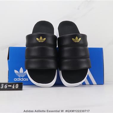 Adidas Adilette Essential W 三葉草露趾運動拖鞋