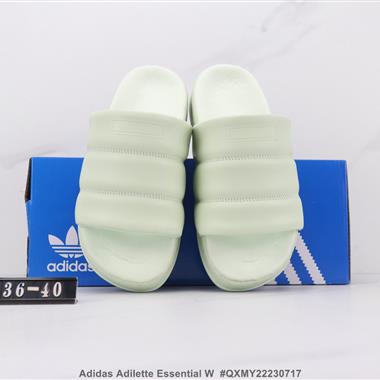 Adidas Adilette Essential W 三葉草露趾運動拖鞋