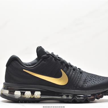 Nike Air Max 2017 "Black/White"網面全掌氣墊休閑運動百搭慢跑鞋