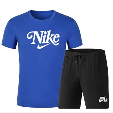 2023新款Nike 1822耐克短套_藍色